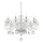 Ideal Lux - Kristalni lestenec na verigi NEGRESCO 8xE14/28W/230V pr. 73,5 cm prozorna