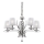 Ideal Lux - Kristalni lestenec na verigi PEGASO 5xE14/28W/230V pr. 72 cm sijajni krom