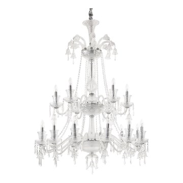 Ideal Lux - Kristalni lestenec na verigi REDENTORE 18xE14/40W/230V pr. 102 cm prozorna