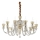 Ideal Lux - Kristalni lestenec na verigi STRAUSS 12xE14/40W/230V pr. 84,5 cm medenina
