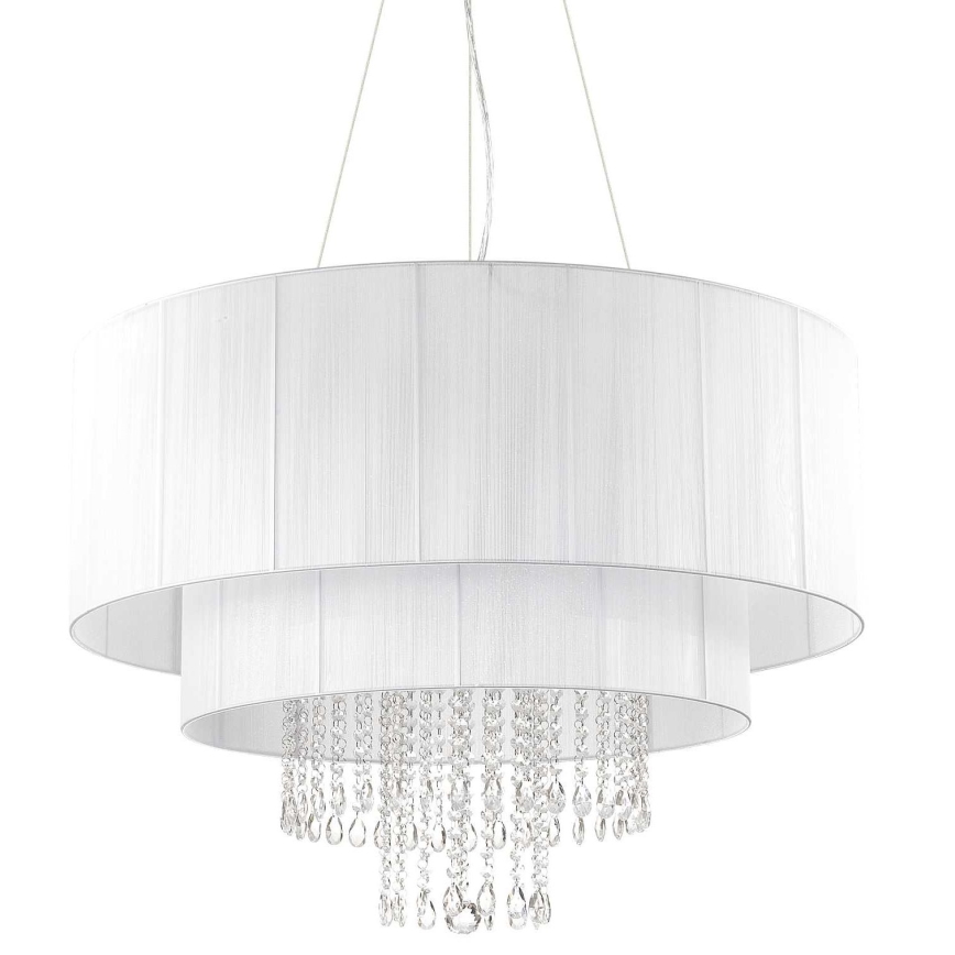 Ideal Lux - Kristalni lestenec na vrvici OPERA 10xE27/60W/230V pr. 90 cm bela