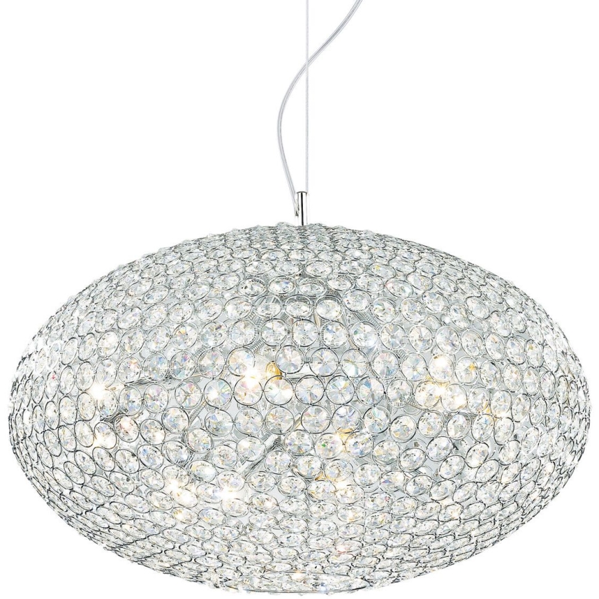 Ideal Lux - Kristalni lestenec na vrvici ORION 12xE14/40W/230V pr. 60 cm srebrna