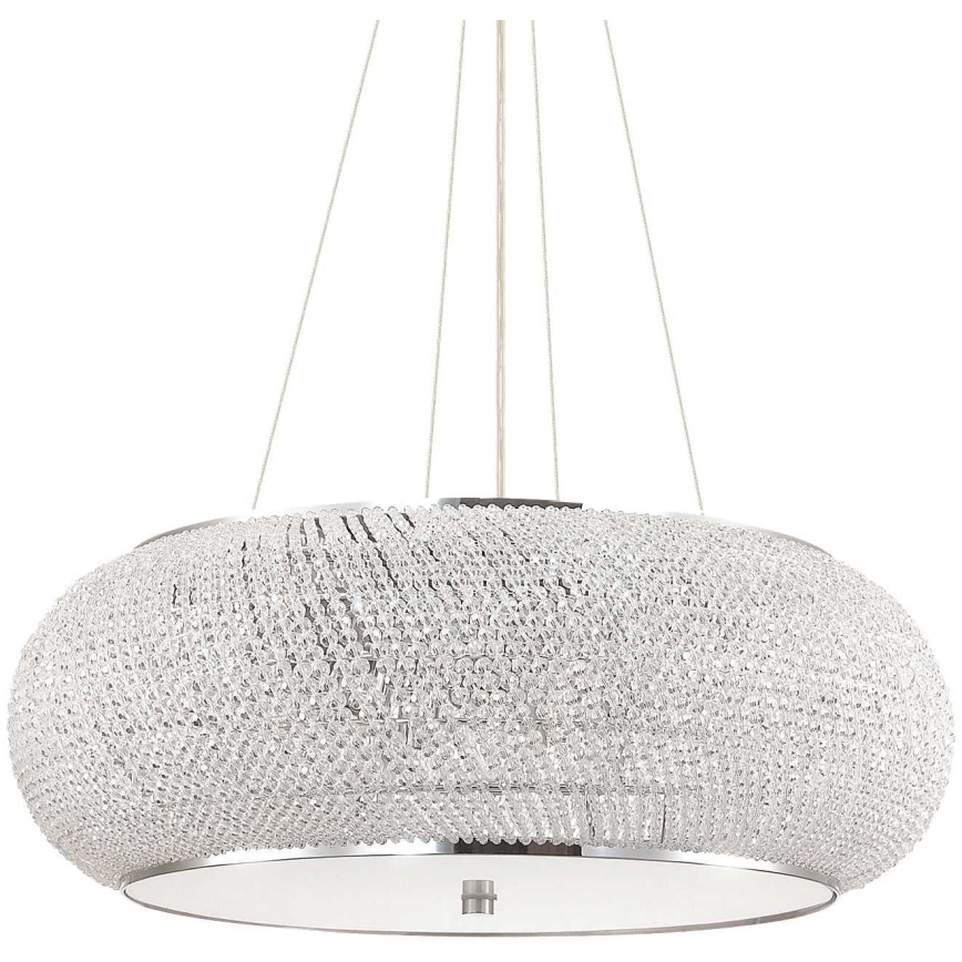 Ideal Lux - Kristalni lestenec na vrvici PASHA 14xE14/40W/230V pr. 65 cm sijajni krom