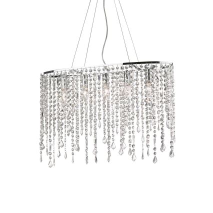 Ideal Lux - Kristalni lestenec na vrvici RAIN 5xE14/40W/230V prozorna