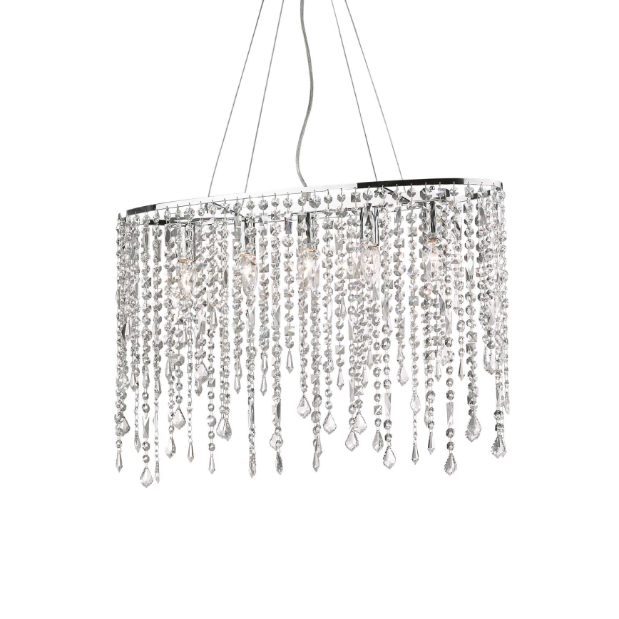 Ideal Lux - Kristalni lestenec na vrvici RAIN 5xE14/40W/230V prozorna