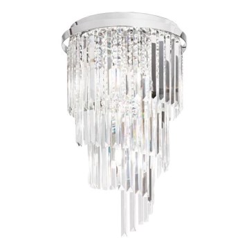 Ideal Lux - Kristalni nadgradni lestenec CARLTON 8xE14/40W/230V pr. 40 cm sijajni krom