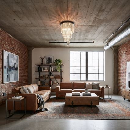 Ideal Lux - Kristalni nadgradni lestenec CARLTON 8xE14/40W/230V pr. 40 cm sijajni krom