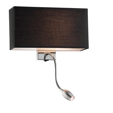 Ideal Lux - LED Fleksibilna stenska svetilka HOTEL 1xE27/60W + LED/1,5W/230V
