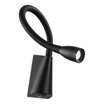 Ideal Lux - LED Fleksibilni mala svetilka GOOSE LED/3W/230V CRI 90 črna
