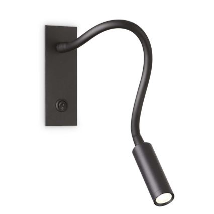 Ideal Lux - LED Fleksibilni mala svetilka IO LED/3W/230V CRI 90 črna