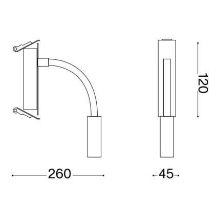 Ideal Lux - LED Fleksibilni mala svetilka IO LED/3W/230V CRI 90 črna