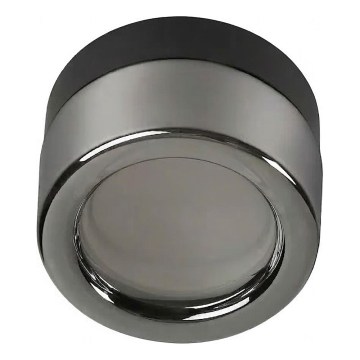 Ideal Lux - LED kopalniška stropna svetilka LOLLY 1xGX53/9W/230V premer 10,5 cm IP44 črna/dimljena črna