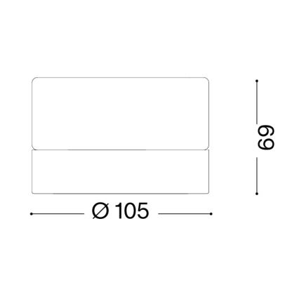 Ideal Lux - LED stropna svetilka za kopalnico LOLLY 1xGX53/9W/230V premer 10,5 cm IP44 bela/prosojna