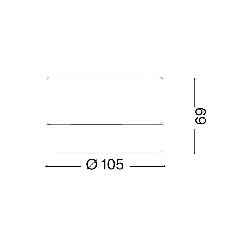 Ideal Lux - LED stropna svetilka za kopalnico LOLLY 1xGX53/9W/230V premer 10,5 cm IP44 bela/prosojna