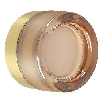 Ideal Lux - LED kopalniško stropno svetilo LOLLY 1xGX53/9W/230V premer 10,5 cm zlato/zadimljeno bež