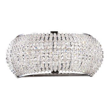 Ideal Lux - LED Kristalna stenska svetilka PASHA 3xG9/3W/230V sijajni krom