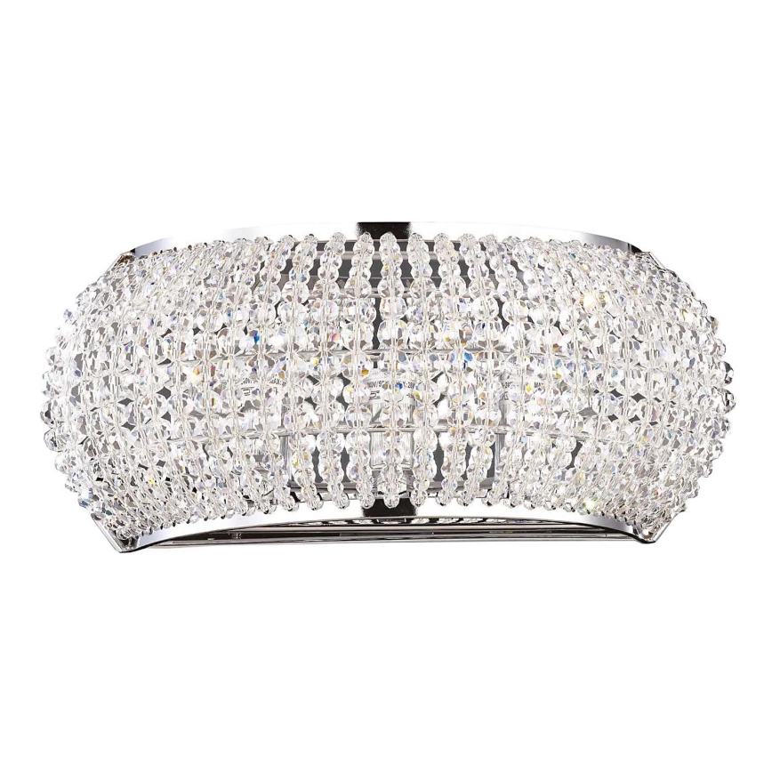 Ideal Lux - LED Kristalna stenska svetilka PASHA 3xG9/3W/230V sijajni krom