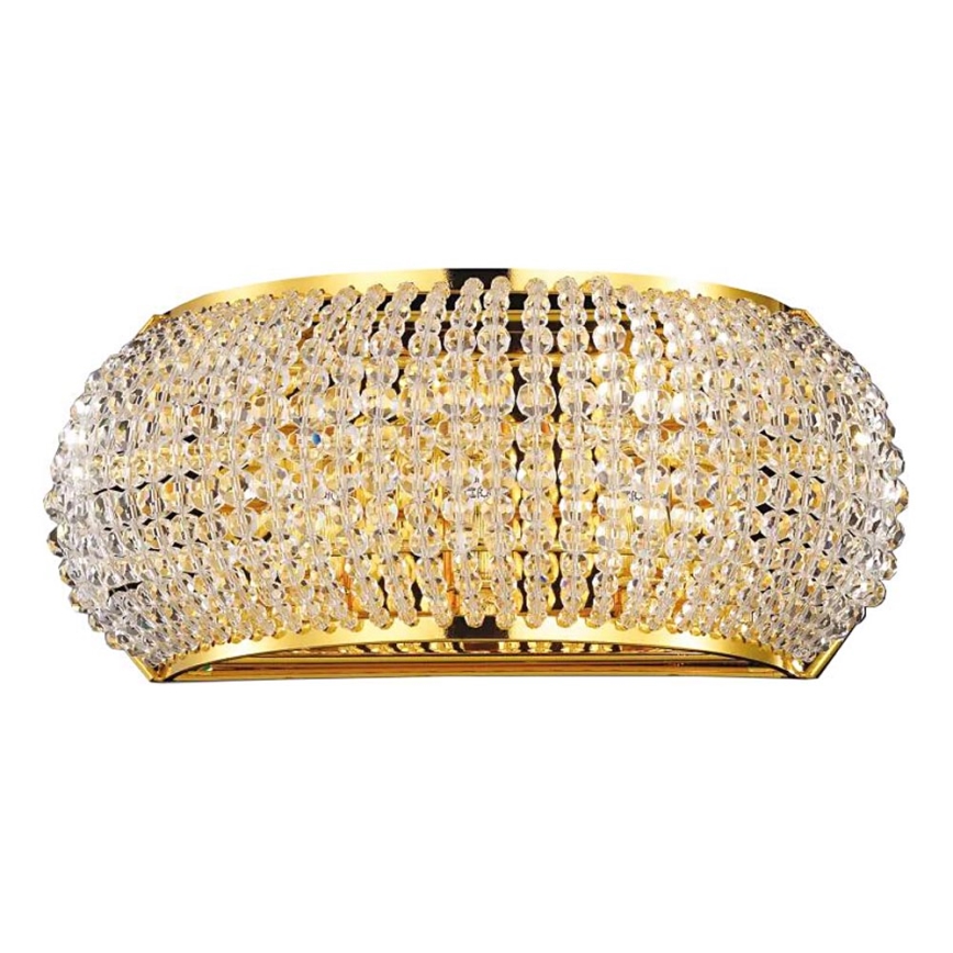 Ideal Lux - LED Kristalna stenska svetilka PASHA 3xG9/3W/230V zlata
