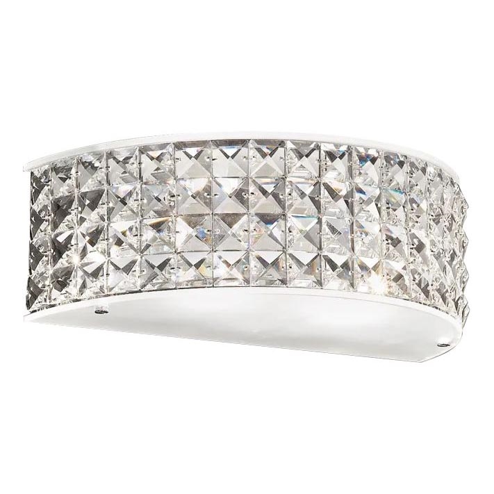 Ideal Lux - LED Kristalna stenska svetilka ROMA 2xG9/3W/230V sijajni krom