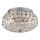 Ideal Lux - LED Kristalna stropna svetilka KING 3xG9/3W/230V pr. 25,5 cm sijajni krom