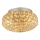 Ideal Lux - LED Kristalna stropna svetilka KING 3xG9/3W/230V pr. 25,5 cm zlata