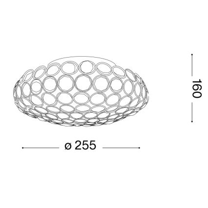 Ideal Lux - LED Kristalna stropna svetilka KING 3xG9/3W/230V pr. 25,5 cm zlata