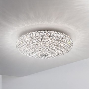 Ideal Lux - LED Kristalna stropna svetilka KING 5xG9/3W/230V pr. 38 cm sijajni krom