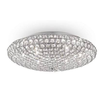 Ideal Lux - LED Kristalna stropna svetilka KING 9xG9/3W/230V pr. 53,5 cm sijajni krom