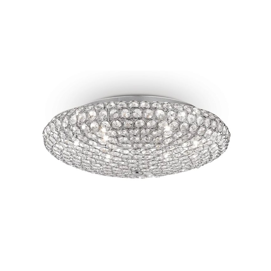 Ideal Lux - LED Kristalna stropna svetilka KING 9xG9/3W/230V pr. 53,5 cm sijajni krom