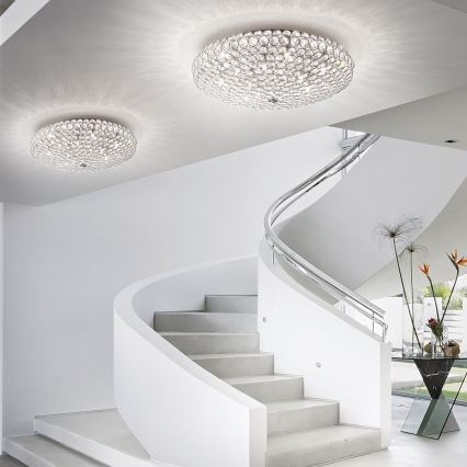 Ideal Lux - LED Kristalna stropna svetilka KING 9xG9/3W/230V pr. 53,5 cm sijajni krom