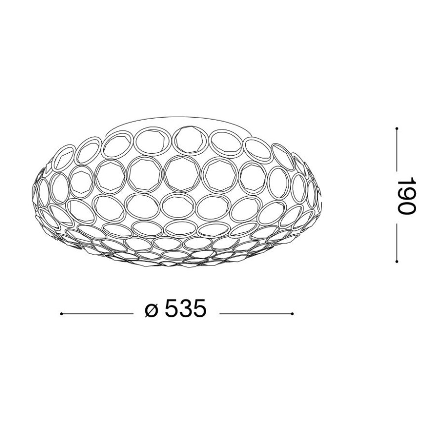 Ideal Lux - LED Kristalna stropna svetilka KING 9xG9/3W/230V pr. 53,5 cm sijajni krom