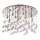 Ideal Lux - LED Kristalna stropna svetilka MOONLIGHT 12xG9/3W/230V pr. 60 cm sijajni krom