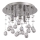 Ideal Lux - LED Kristalna stropna svetilka MOONLIGHT 5xG9/3W/230V pr. 26 cm sijajni krom