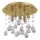 Ideal Lux - LED Kristalna stropna svetilka MOONLIGHT 5xG9/3W/230V pr. 26 cm zlata