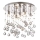 Ideal Lux - LED Kristalna stropna svetilka MOONLIGHT 8xG9/3W/230V pr. 40 cm sijajni krom