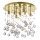 Ideal Lux - LED Kristalna stropna svetilka MOONLIGHT 8xG9/3W/230V pr. 40 cm zlata