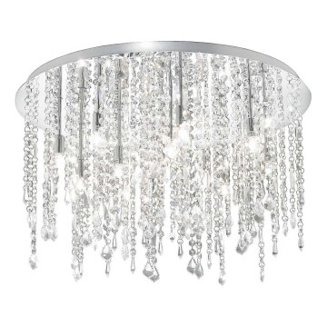 Ideal Lux - LED Kristalna stropna svetilka ROYAL 12xG9/3W/230V pr. 60 cm sijajni krom