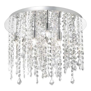 Ideal Lux - LED Kristalna stropna svetilka ROYAL 8xG9/3W/230V pr. 40 cm sijajni krom
