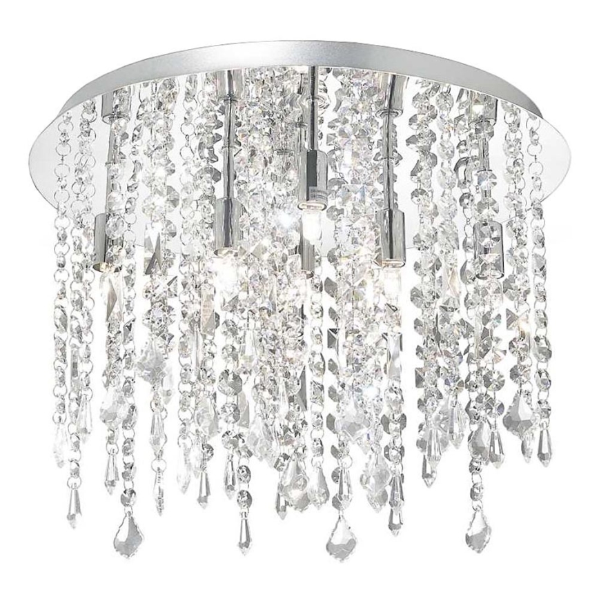 Ideal Lux - LED Kristalna stropna svetilka ROYAL 8xG9/3W/230V pr. 40 cm sijajni krom