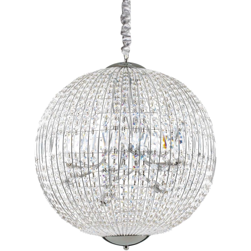 Ideal Lux - LED Kristalni lestenec na verigi LUXOR 12xG9/3W/230V pr. 60 cm prozorna