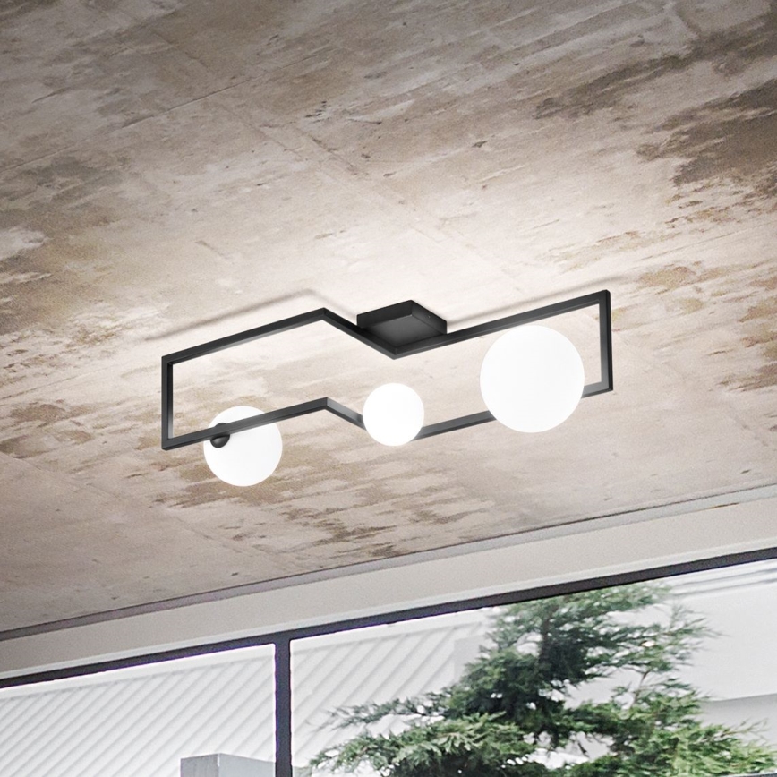 Ideal Lux - LED Lestenec ANGOLO 3xG9/3W/230V črna