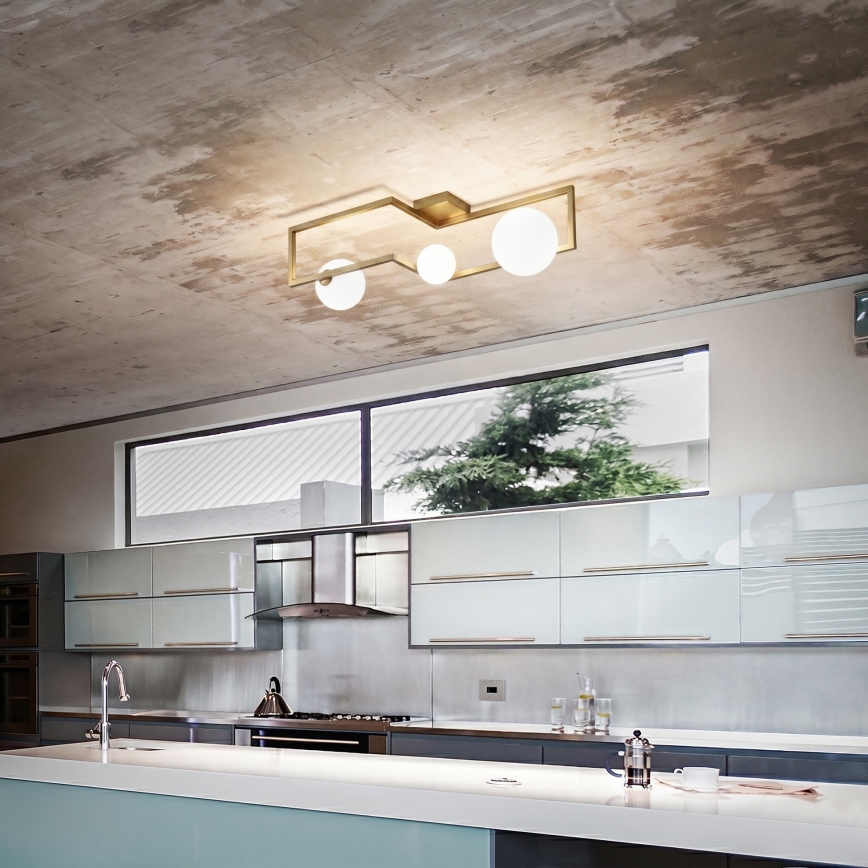 Ideal Lux - LED Lestenec ANGOLO 3xG9/3W/230V medenina