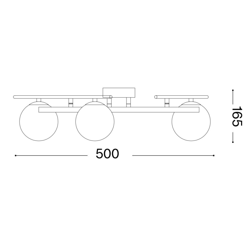 Ideal Lux - LED Lestenec ATLAS 3xG9/3W/230V zlata