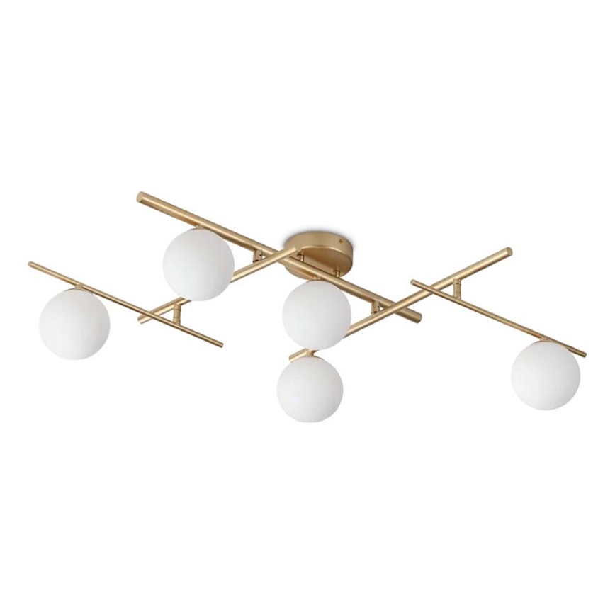 Ideal Lux - LED Lestenec ATLAS 5xG9/3W/230V zlata