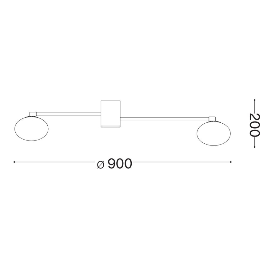 Ideal Lux - LED Lestenec HERMES 3xG9/3W/230V pr. 90 cm bela