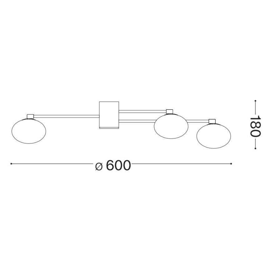 Ideal Lux - LED Lestenec HERMES 5xG9/3W/230V pr. 60 cm bela