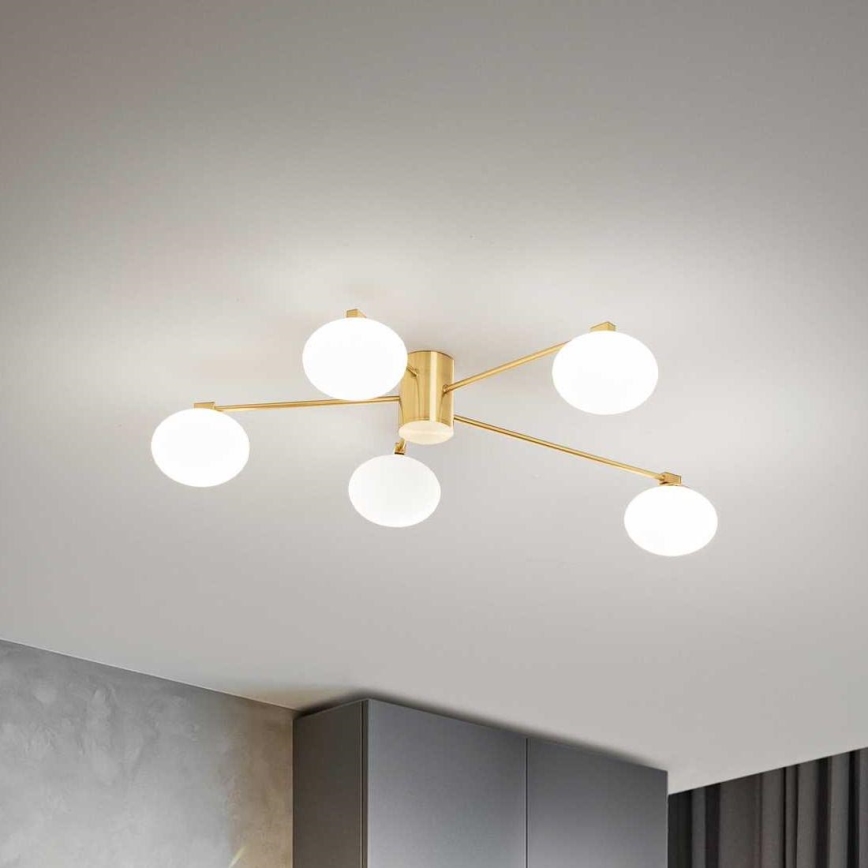 Ideal Lux - LED Lestenec HERMES 5xG9/3W/230V pr. 90 cm zlata