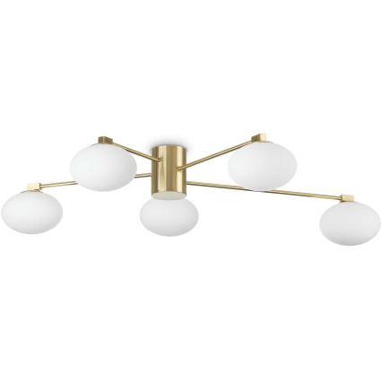 Ideal Lux - LED Lestenec HERMES 5xG9/3W/230V pr. 90 cm zlata