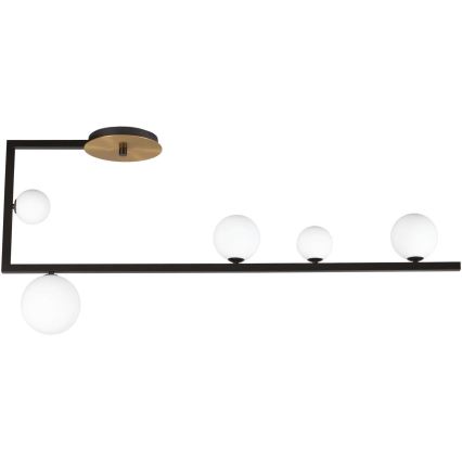 Ideal Lux - LED Lestenec na drogu BIRDS 5xG9/3W/230V črna/zlata