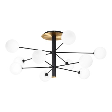 Ideal Lux - LED Lestenec na drogu COSMOPOLITAN 10xG9/3W/230V pr. 124 cm črna